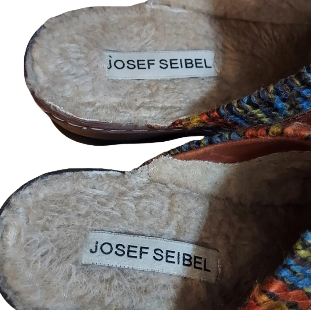 Josef Seibel Leather Catalonia Clog In Color Brandy/Multi - Picture 7 of 16